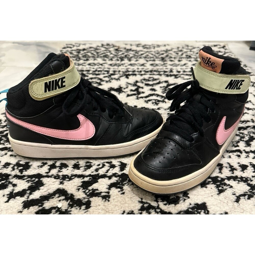 Nike Court Borough Mid 2 'Black Pink Blue Fury' 5Y